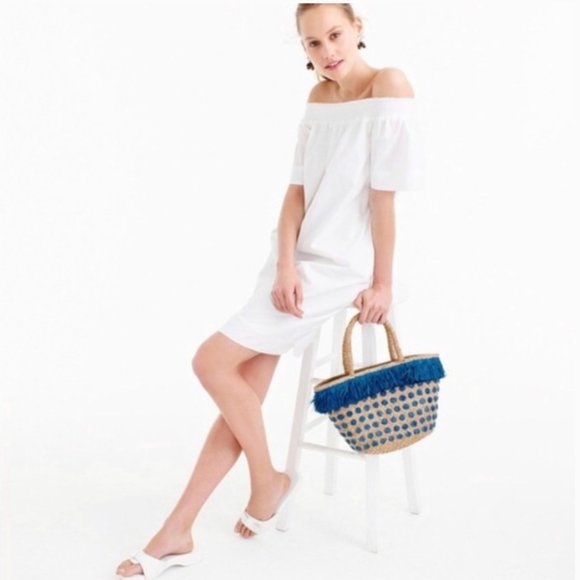 J. Crew Dresses & Skirts - J. Crew Cotton Off the Shoulder Dress
